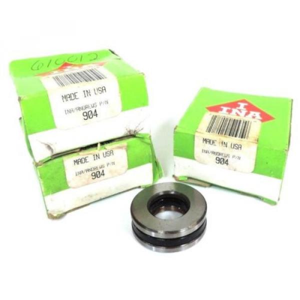 LOT OF 3 NIB INA 904 THRUST BALL BEARINGS #1 image