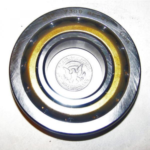 SKF Thrust Ball Bearing USA 7309BECBY NOS THRUST BALL BEARING 45 MM ID 100 MM OD 25 MM W , #3 image