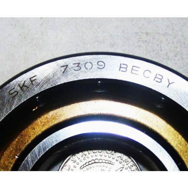 SKF Thrust Ball Bearing USA 7309BECBY NOS THRUST BALL BEARING 45 MM ID 100 MM OD 25 MM W , #4 image