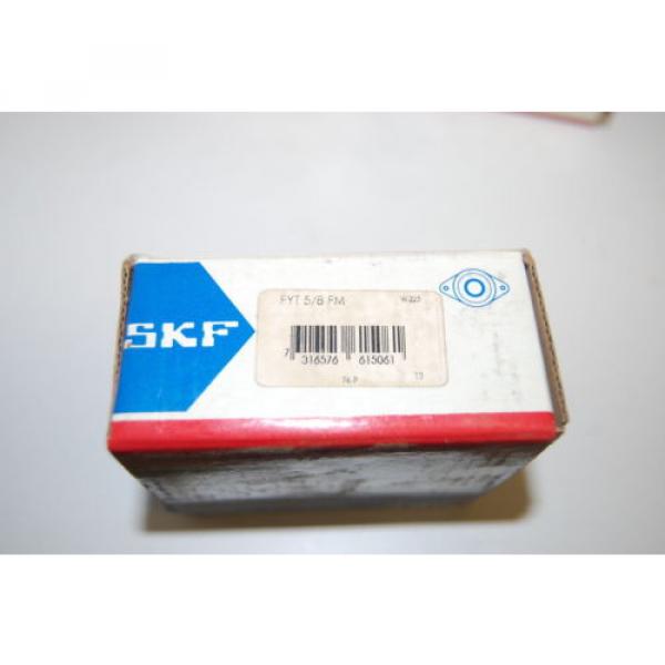 (4) NIB SKF FYT 5/8 FM Y-Bearing 2 Bolt Oval Flanged Units #2 image