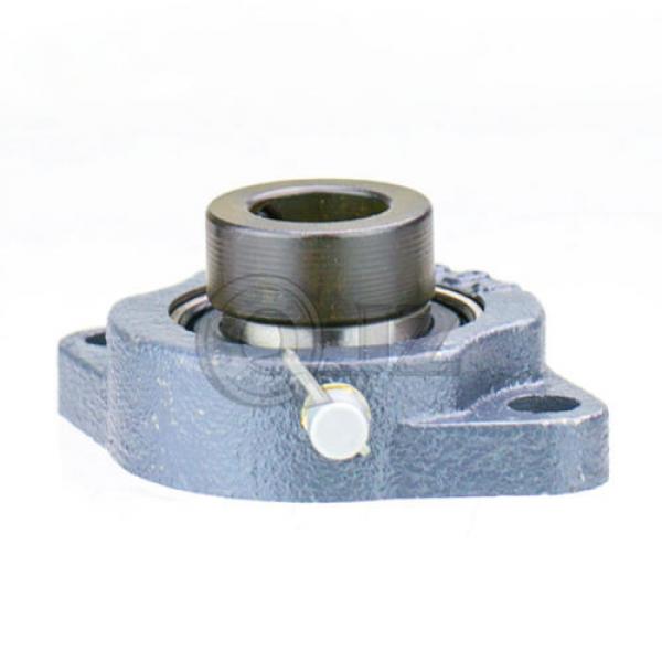 2x 1 in 2-Bolt Flange Units Cast Iron SALF205-16 Mounted Bearing SA205-16G+LF205 #2 image