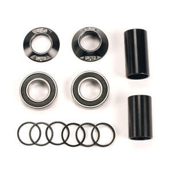 United BMX Supreme Mid Bottom Bracket 19mm 22mm Sealed Bearings Black #1 image