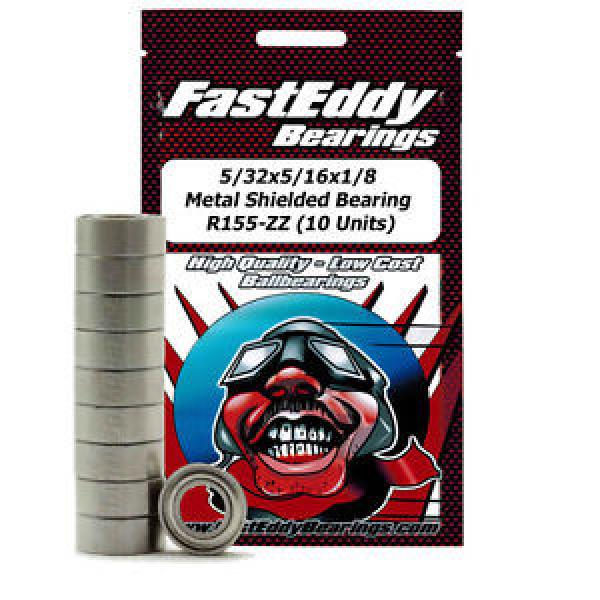 5/32x5/16x1/8 Metal Shielded Bearing R155-ZZ (10 Units) #1 image