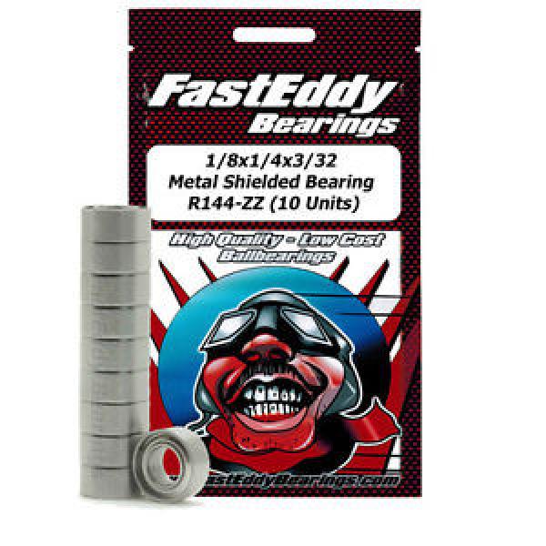 1/8x1/4x3/32 Metal Shielded Bearing R144-ZZ (10 Units) #1 image