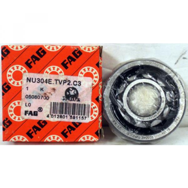 1 NEW FAG NU304E.TVP2.C3 CYLINDRICAL ROLLER BEARING #1 image