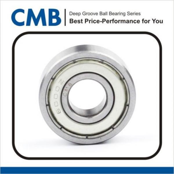 6000-2Z ZZ Double Metal Sealed Bearing Deep Groove Ball Bearing 6000ZZ 10x26x8mm #1 image