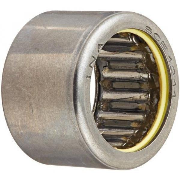 INA SCE1211P Needle Roller Bearing, Steel Cage, Open End, Single Seal, Inch, #1 image