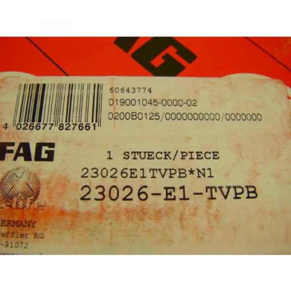 FAG 23026-E1-TVPB Spherical Roller Bearing 130mm ID, 200mm OD, 52mm Width #2 image