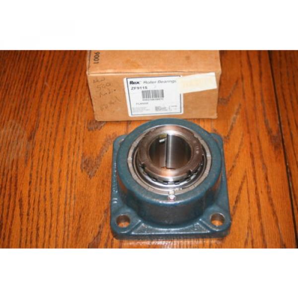 Rexnord Four-Bolt Square Roller Bearing Unit Spherical Roller 1-15/16&#034; Bore #1 image