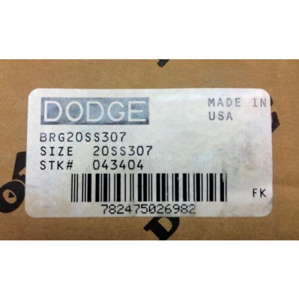 DODGE 043404 BRG20SS307 SPHERICAL ROLLER BEARING 87MM BORE NEW IN BOX #3 image