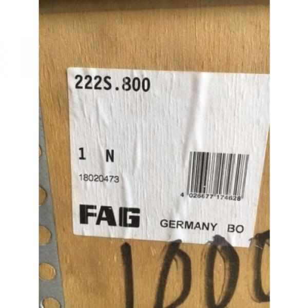 222S.800  FAG SPLIT SPHERICAL ROLLER BEARING 8&#034; BORE NIB  NEW IN BOX / CRATE #1 image