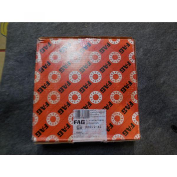 NEW FAG BEARING 22219-E1 Spherical Roller Bearing #1 image