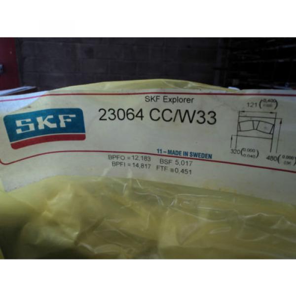 SKF spherical roller bearing 23064 CC/W33  480mm x 320mm x 121mm #4 image