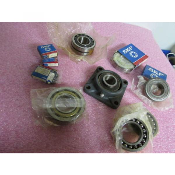 SKF Bearings Mixed Lot of 12 Pillow Block Roller Spherical Bearings 6208-6210 #1 image