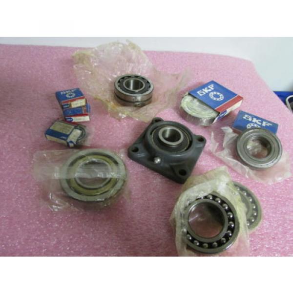 SKF Bearings Mixed Lot of 12 Pillow Block Roller Spherical Bearings 6208-6210 #4 image