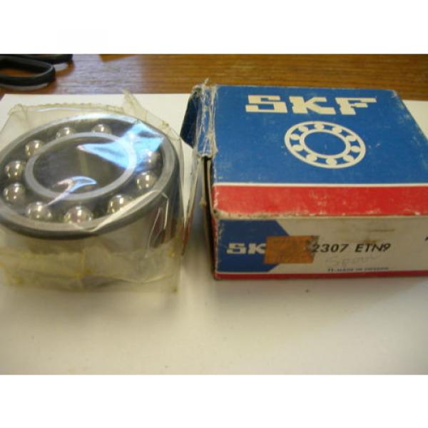 SKF ball bearings Finland 2307 ETN9 SELF ALIGNING BALL BEARING NIB #1 image