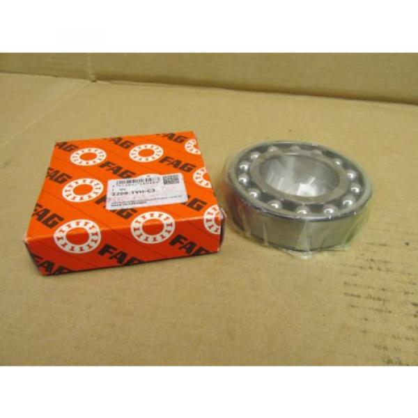 NIB Self-aligning ball bearings New Zealand FAG 2209-TVH-C3 SELF ALIGNING BALL BEARING 2209TVHC3 2209 45x85x23 mm #1 image