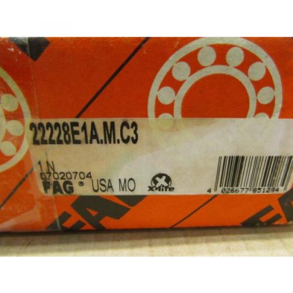 1 NIB FAG 22228E1A.M.C3 22228E1AMC3 SPHERICAL ROLLER BEARING OPEN 140 X 250 X 68 #2 image