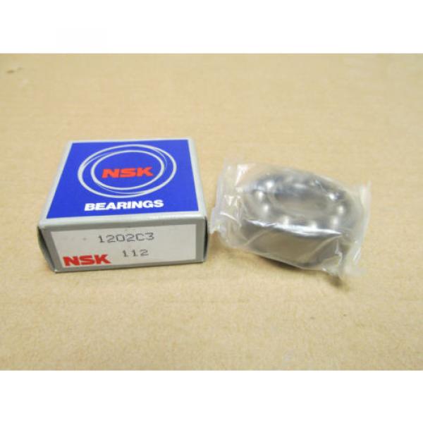 NIB Self-aligning ball bearings Japan NSK 1202 C3 SELF ALIGNING BALL BEARING 1202C3 15x35x11 mm FACTORY SEALED #1 image