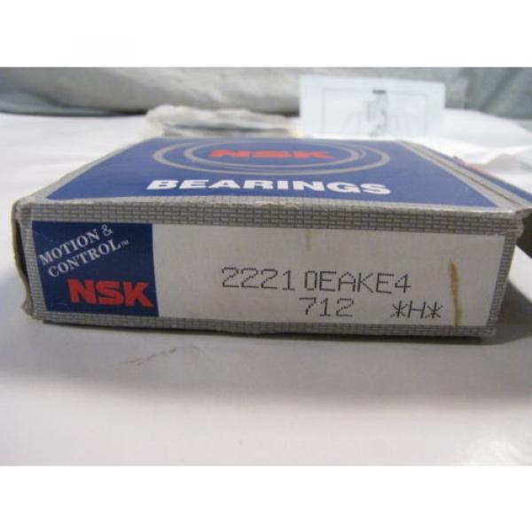 NSK 22210EAKE4 Spherical Roller Bearing Tapered Bore 90mm OD NEW #3 image