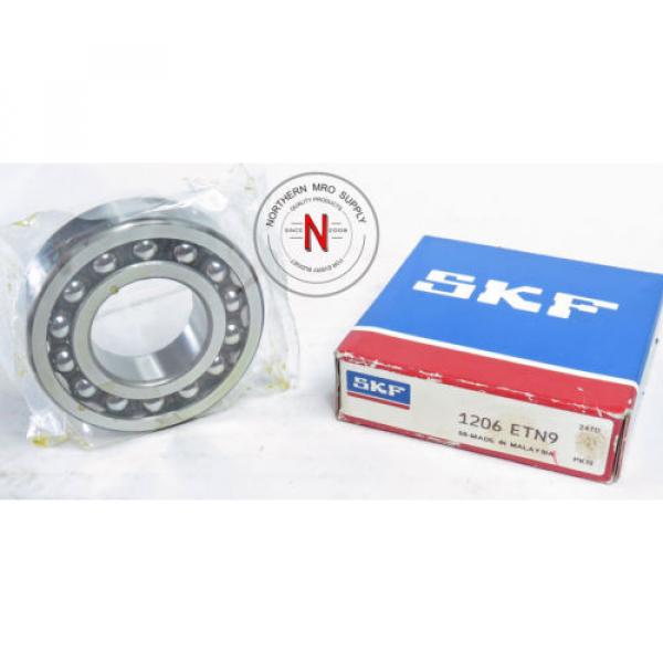 SKF Self-aligning ball bearings Philippines 1206 ETN9 SELF-ALIGNING BALL BEARING, 30mm x 62mm x 16mm, FIT C0, OPEN #1 image