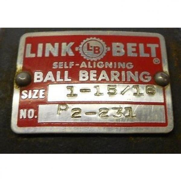 LINK-BELT ball bearings Malaysia SELF ALIGNING PILLOW BLOCK BALL BEARING UNIT #P2-231, SIZE 1 15/16&#034; #2 image