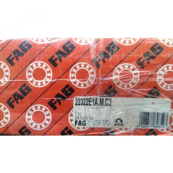 New FAG DOUBLE ROW SPHERICAL ROLLER BEARING 22322E1A.M.C3 #1 image
