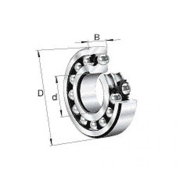 2210-TVH Self-aligning ball bearings Singapore FAG Self-aligning ball bearings 22, main dimensions to DIN 630 #1 image