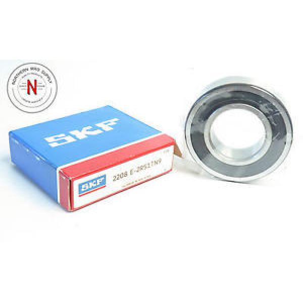 SKF Self-aligning ball bearings Thailand 2208 E-2RS1TN9 SELF-ALIGNING BALL BEARING, 40mm x 80mm x 23mm, DBL SEAL #1 image