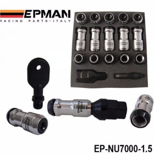 EPMAN AUTHENTIC WHEELS LOCK LUG NUTS M12X1.5 20PCS ACORN RIM CLOSE END BLACK #1 image