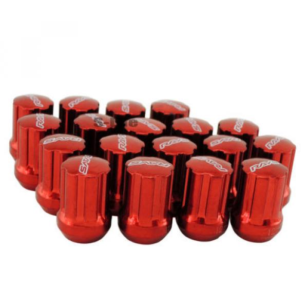 Car M12 1.5mm Steel Racing Wheel Lug Lock Gear Nuts With Installation Tools Red #4 image