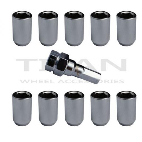 10 Piece Chrome Tuner Lugs Nuts | 12x1.25 Hex Lugs | Key Included #1 image
