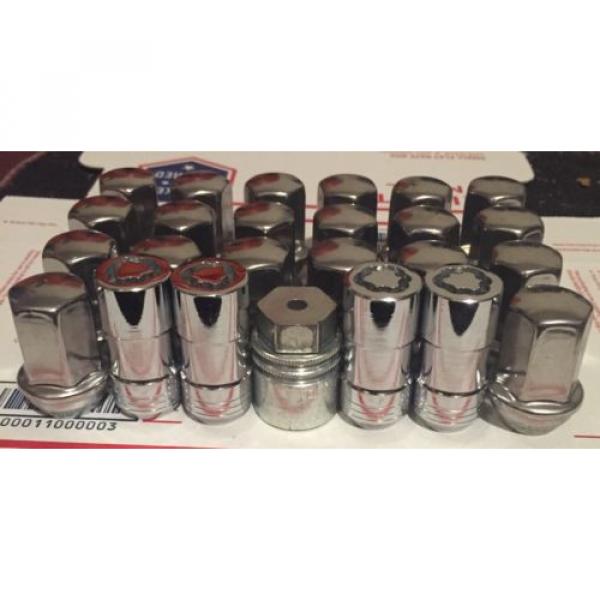 88-16 Silverado Sierra Factory Mcgard Locks &amp; Lug Nuts 14X1.5mm EXPOSED LUGS #2 #5 image