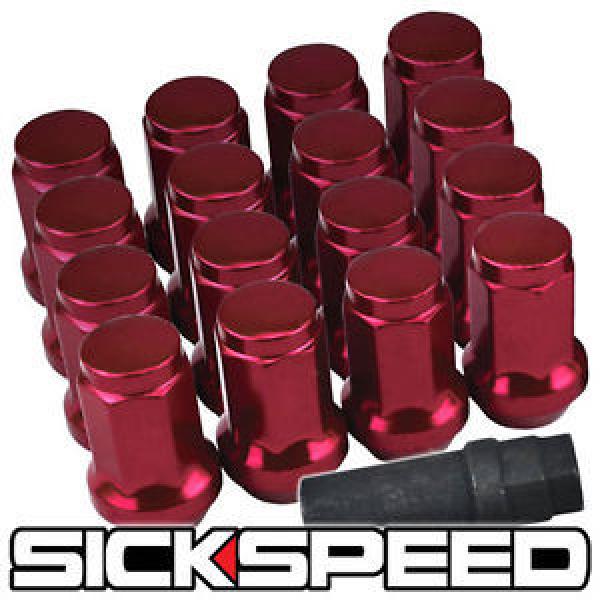 SICKSPEED 16 PC RED STEEL LOCKING HEPTAGON SECURITY LUG NUTS LUGS 12X1.25 L11 #1 image