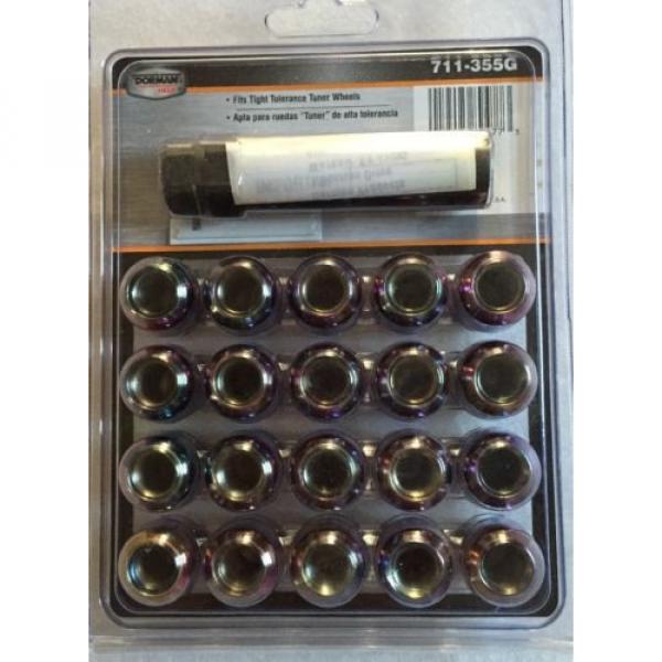 * Dorman Spline Drive 711-355G Wheel Lock Kit Acorn Nuts Tapered Seat M12-1.5 #2 image