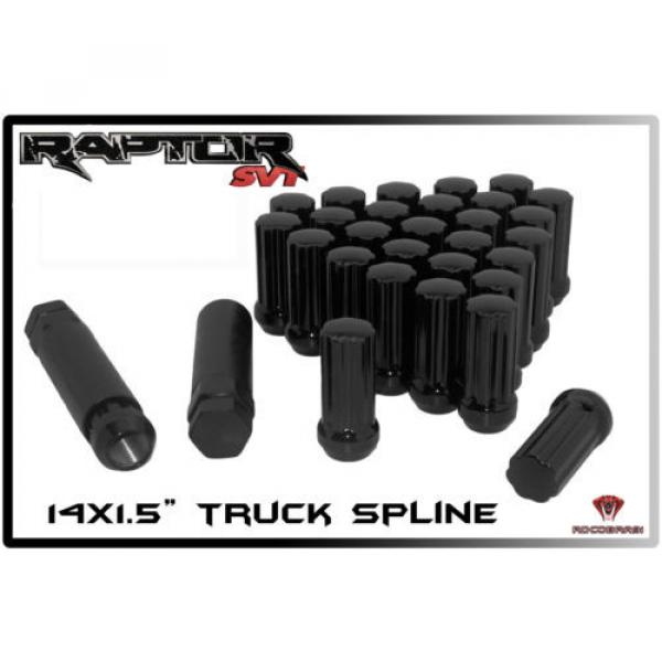 2015 FORD F-150 RAPTOR EXPEDITION 24 PC BLACK SPLINE LUG NUTS LOCKING LUGS NEW #1 image