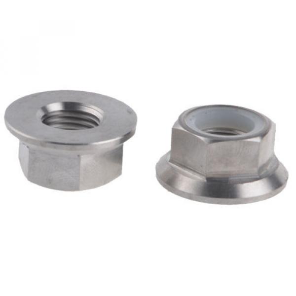 2 pcs Titanium / Ti M14 x 1.5 Pitch Sprocket Flange Lock Nut - Gr.5 6Al/4V Ti #2 image