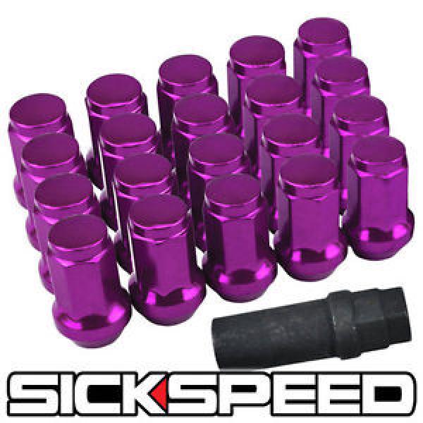 20 PURPLE STEEL LOCKING HEPTAGON SECURITY LUG NUTS LUGS FOR WHEELS 12X1.5 L17 #1 image