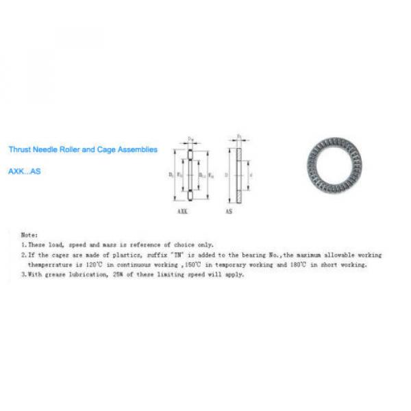 AXK75100 80105 85110 90120 100135 110145 120155 Thrust Needle Roller Bearings #2 image