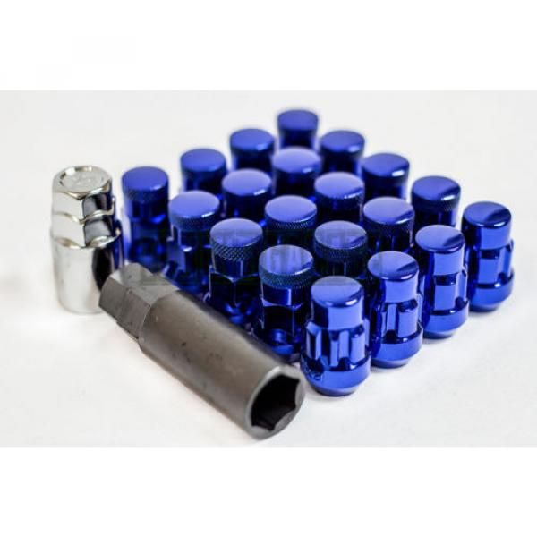 MUTEKI SR35 BLUE STEEL CLOSE END 12X1.25MM 16 LUG NUTS + 4 LOCKS &amp; KEY TUNER 20 #1 image