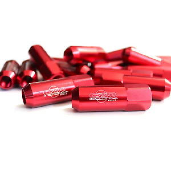 20PC CZRracing RED EXTENDED SLIM TUNER LUG NUTS LUGS WHEELS/RIMS M12/1.5MM #1 image