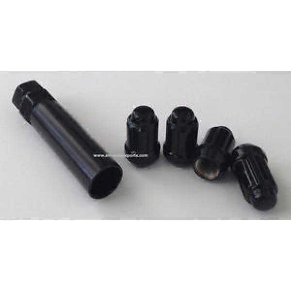 ACORN SPLINE LUG NUT BLACK 12x1.25mm WITH SPLINE KEY WHEEL LOCK #1 image