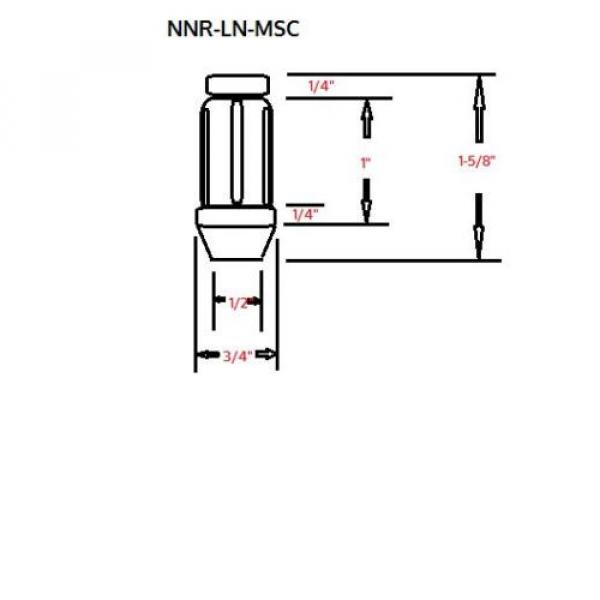 NNR Type M Steel Wheel Lug Nuts &amp; Locks Close Ended Red 41mm 12x1.5 20pcs #2 image