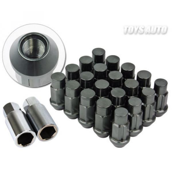 Godspeed Type4 50mm 31g FORGED RIM WHEEL LOCK LUG NUTS 12x1.5 w/ Key GunMetal b #1 image