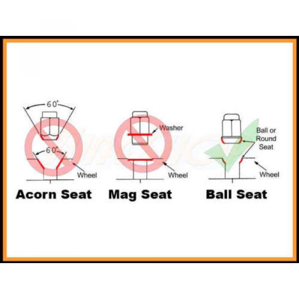 20 ALL LOCK GORILLA HONDA BALL RADIUS STOCK OEM WHEELS LUG NUTS 12X1.5 M12 1.5 #2 image