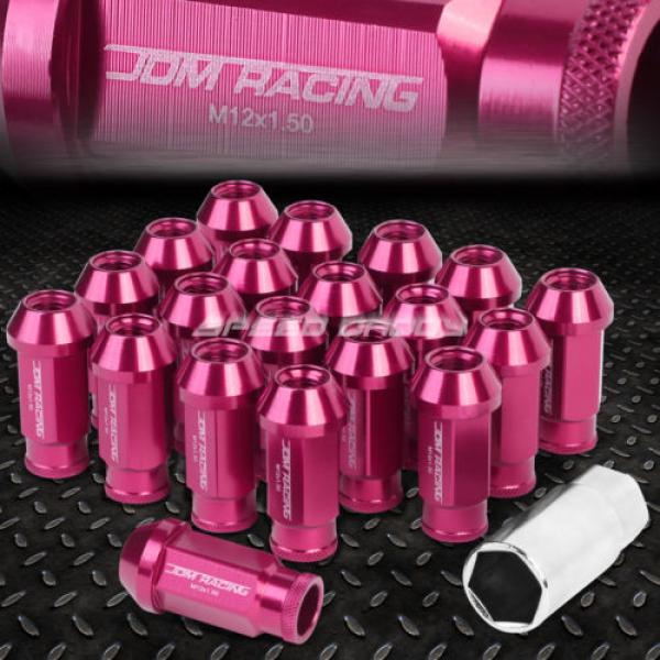 20X 50MM RIM ANODIZED WHEEL LUG NUT+ADAPTER KEY FOR IS250 IS350 GS460 PINK #1 image