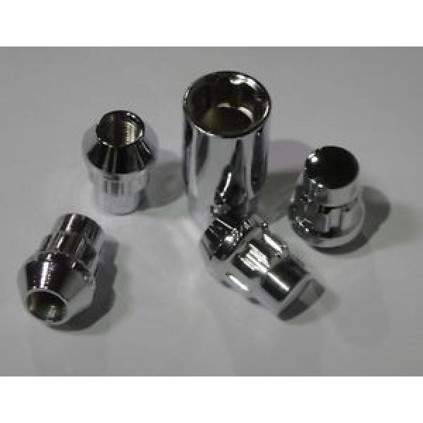 Locking Lug Nuts/Wheel Locks Closed Acorn/Cone Seat, Chrome 1/2-20 Qty 4 #1 image