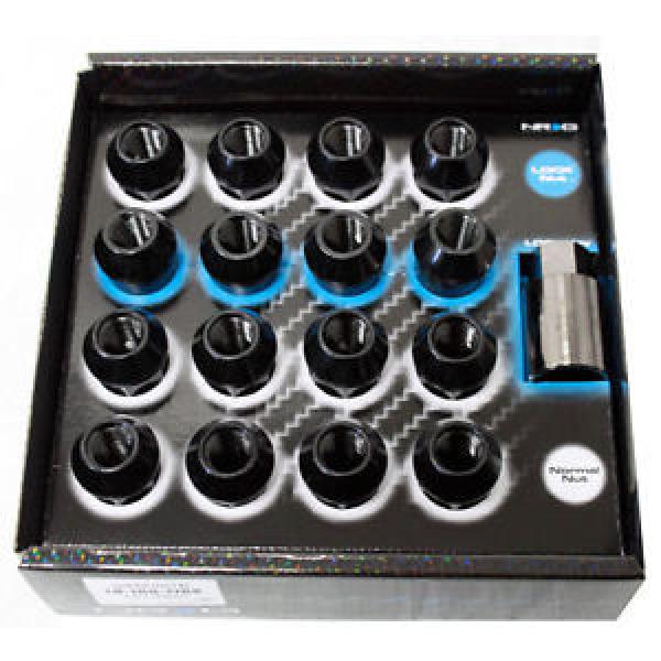 NRG 100 SERIES OPEN ENDED LUG NUTS BLACK 12X1.5MM 17PCS SET WITH LOCK FOR HONDA #1 image