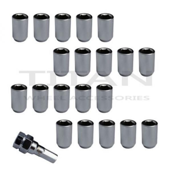 20 Piece 12x1.5 Chrome Tuner Lugs Nuts | Hex Lugs | Key Included #1 image