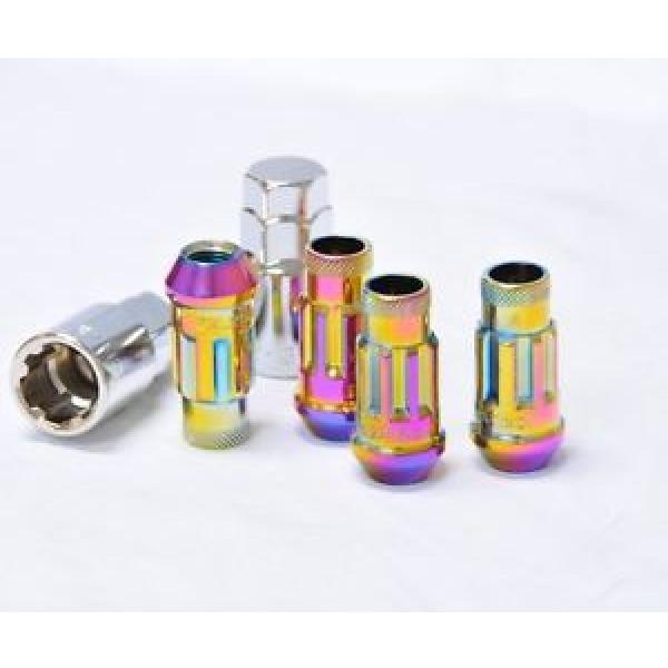 MONSTER LUG NUT LOCK 4 PIECE SET 1/2&#034;x20 STEEL NEO CHROME #1 image